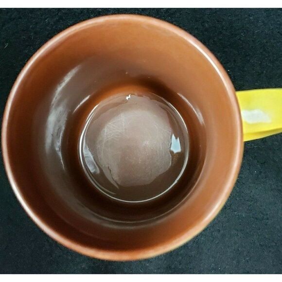 Vintage 80s Willitts Design Congratulations 10oz Mug Tea Coffee Cup Yellow Brown - Picture 3 of 6